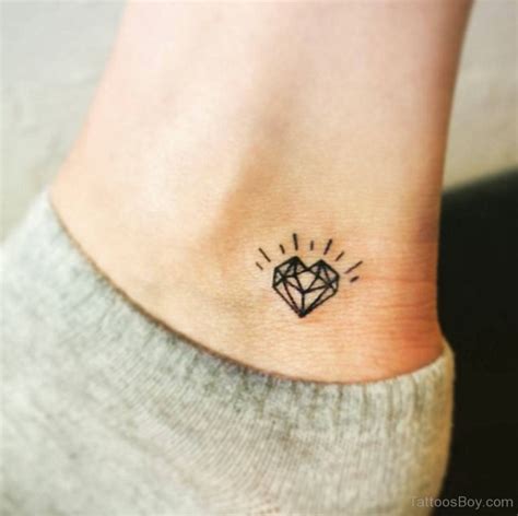 Small Heart Diamond Tattoo - Tattoos Designs