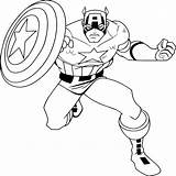 Printable Captain America Coloring Pages sketch template