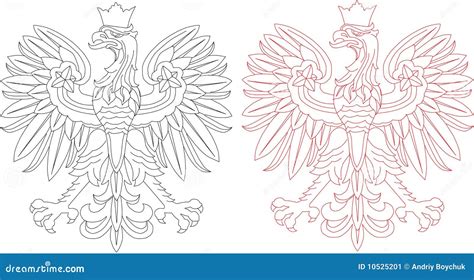 Polish eagle emblem stock vector. Illustration of black - 10525201