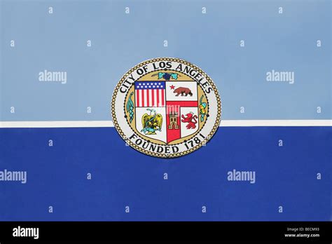 Close-up of a coat of arms, Santa Monica, Los Angeles County, California, USA Stock Photo - Alamy