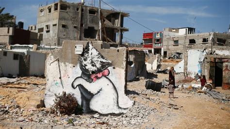 New Murals by Banksy Spotted in Gaza Strip - ABC News