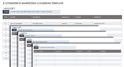 Free Google Sheets Marketing Calendar Templates | Smartsheet