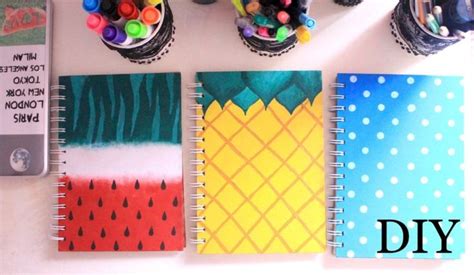 35 Best DIY Notebook Covers You Can Make Today - Craftsonfire | Diy notebook cover, Colorful ...