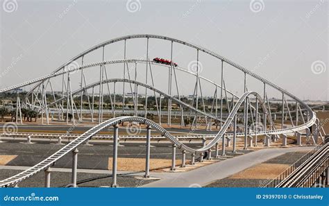 Ferrari World Roller Coaster Editorial Image | CartoonDealer.com #29397010