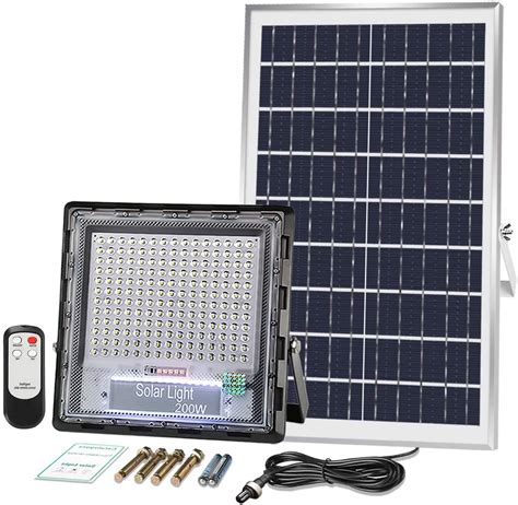 200W Solar Flood Light 180 LED Solar Motion with Remote Control - FeelRight