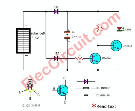 Simplest automatic solar led light circuit - Eleccircuit