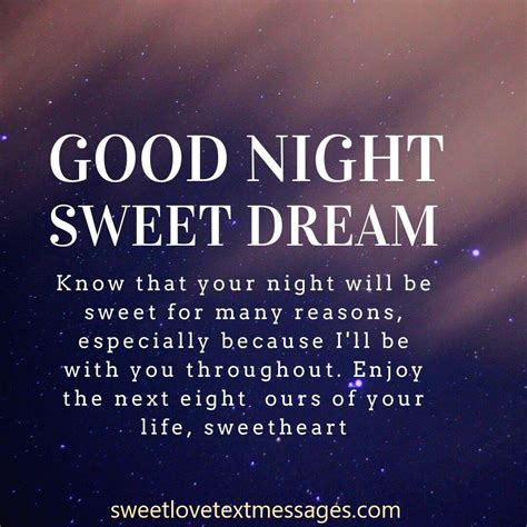 Good Night Sweet Dreams My Love Messages & Quotes - Love Text Messages