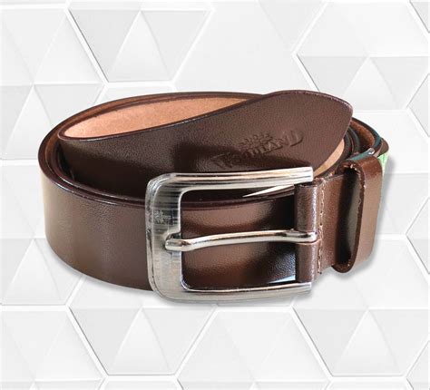 Dark Brown Leather Belt - New Look