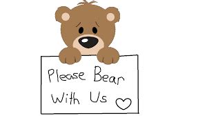 Please Bear With Us…