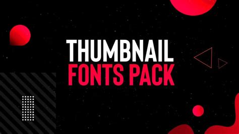 50 Must Have Fonts for Thumbnail & Posters Editing - Rajib Studio