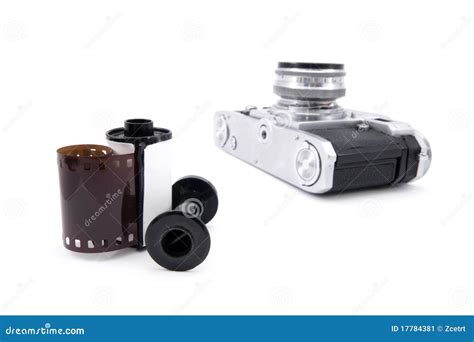 Rangefinder Camera with 35mm Film Stock Image - Image of mechanical, metal: 17784381