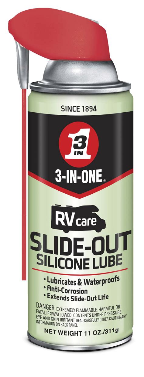 3-in-One 8938110 11 oz RV Care Slide Out Silicone Lubricant Can - Walmart.com | Rv care, Travel ...