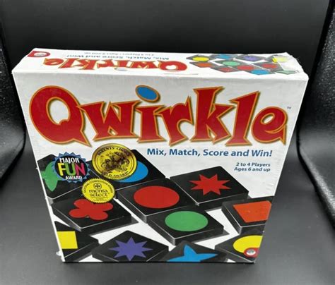 NEW QWIRKLE STRATEGY Mix Match Tile Board Game Sealed 2015 MindWare £12 ...