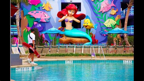 Little Mermaid Section - Flipin' Fins Pool - Art of Animation Resort ...