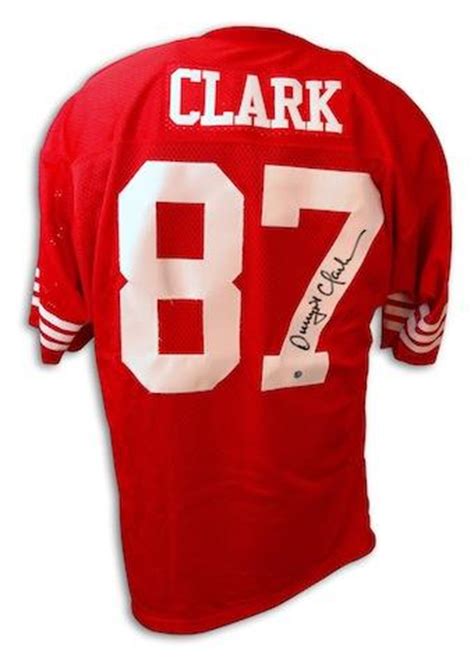 Signed Dwight Clark Jersey