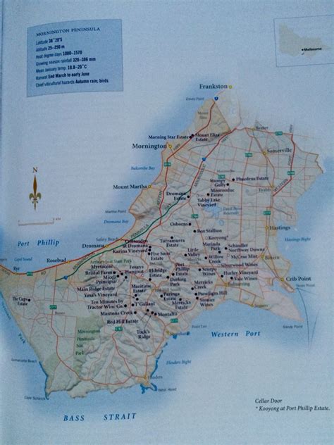 Mornington Peninsula Wineries Map