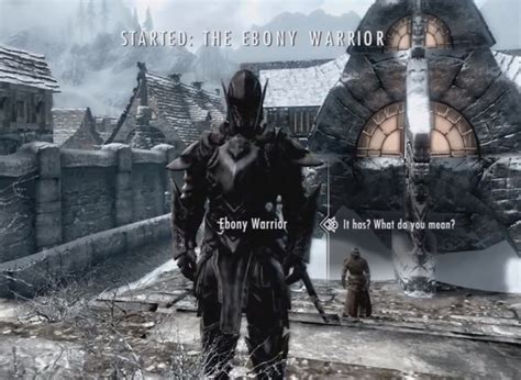 Skyrim Dragonborn DLC - Fighting 'the Ebony Warrior'