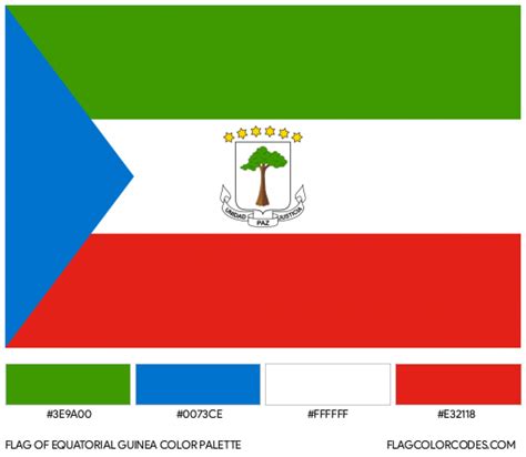 Equatorial Guinea flag color codes