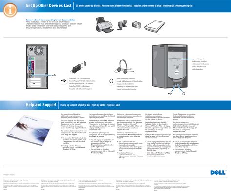 Dell Dimension 2400 Setup Diagram