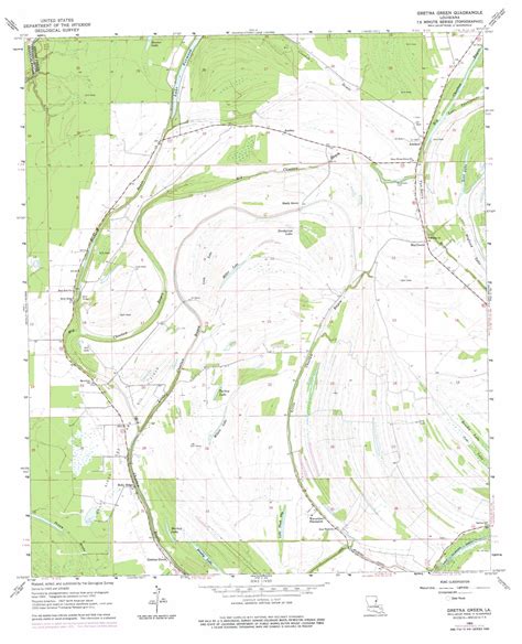 Gretna Green topographic map, LA - USGS Topo Quad 31091h4