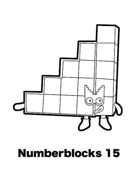 Numberblocks coloring pages