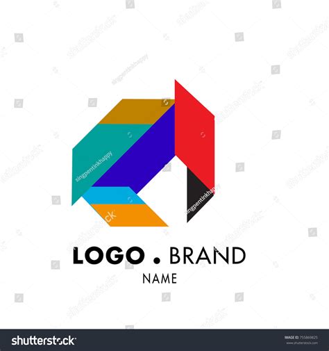 Simple Geometric Corporate Logo Design Stock Vector (Royalty Free) 755869825 | Shutterstock