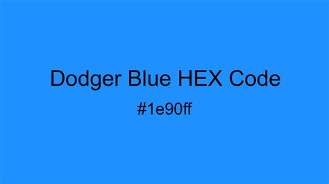 Dodger Blue Color, Hex and RGB values | CSSColors.com