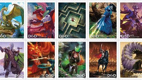 DUNGEONS & DRAGONS Stamps Will Release at Gen Con - Nerdist