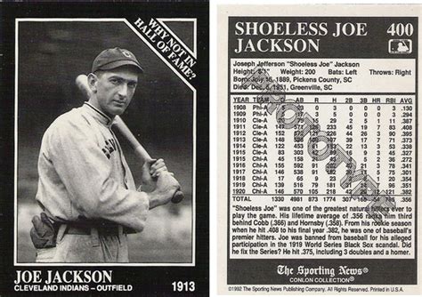 Shoeless Joe Jackson Baseball Card Worth