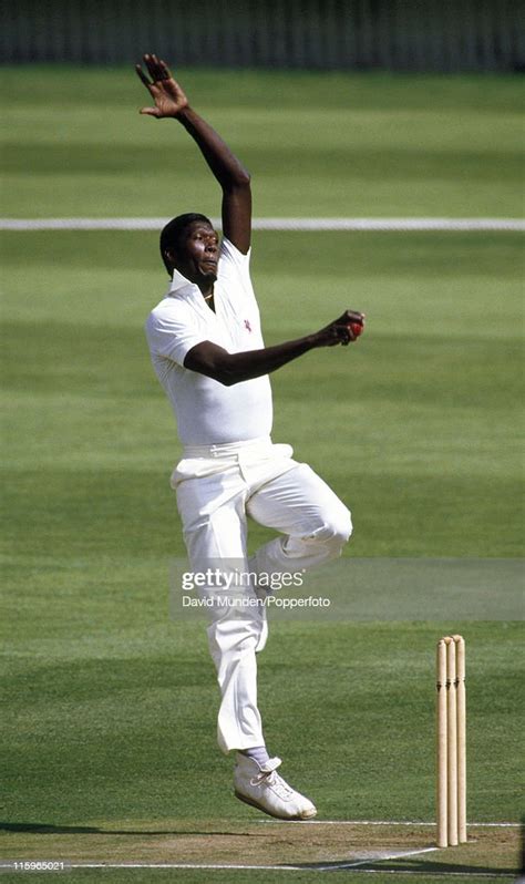 Joel Garner bowling for the West Indies, circa 1984 News Photo - Getty ...