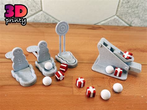 Pumpkin Chunkin Catapult - Winter Theme by 3D Printy | Download free STL model | Printables.com