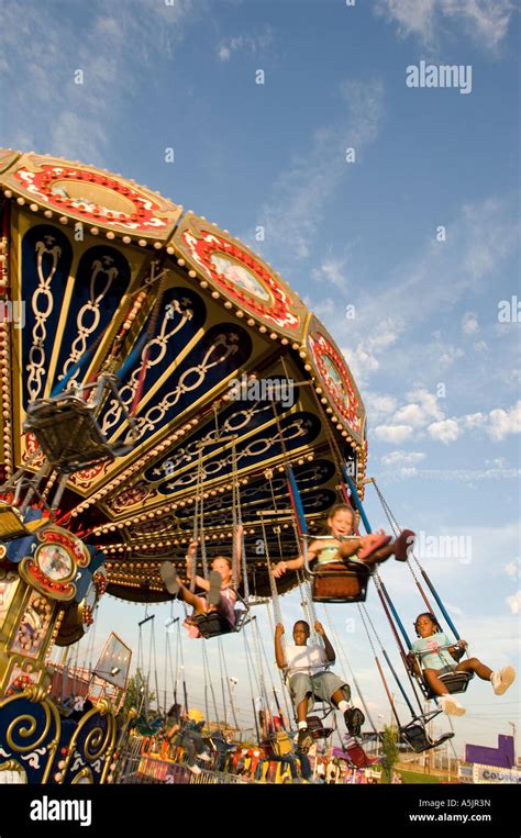 Rides at the Indiana State Fair in Indianapolis Indiana Stock Photo - Alamy