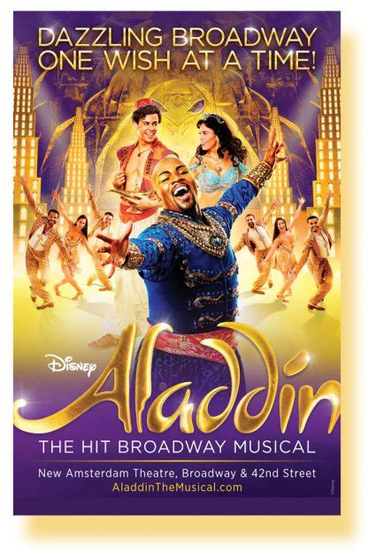 Aladdin Poster Broadway Musical New Ams USA SameDay Ship 11 x 17 – ConcertPoster.Org