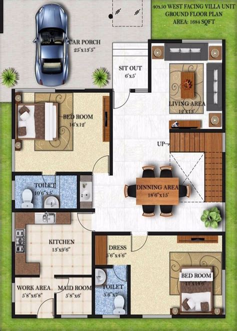 2 Bedroom Modern House Plans East Facing / From small studio homes to large 4 bedroom ...