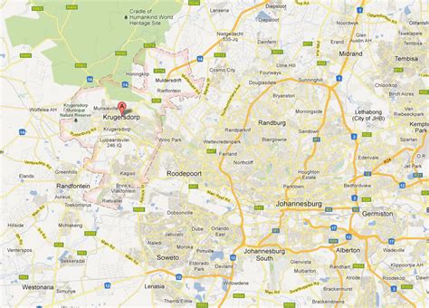 Krugersdorp Map