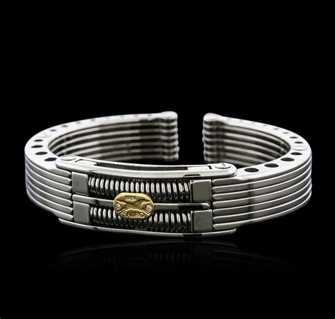 Sauro Stainless Steel Bangle Bracelet