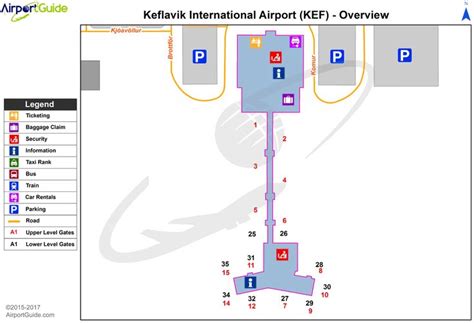 Reykjavík - Keflavik International (KEF) Airport Terminal Map ...