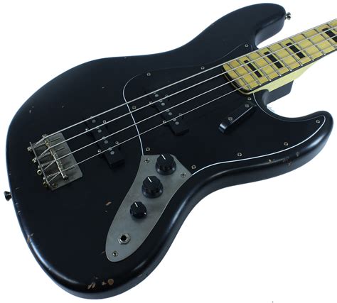 Nash JB-75 Bass Guitar, Black | Humbucker Music