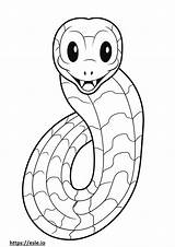 Snake Coloring Sea Pages Garter Printable Template Clipartmag Drawing  sketch template
