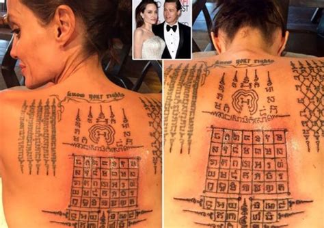 List of All Angelina Jolie Tattoos and Their Meanings (Including New Ones) - TattoosWin