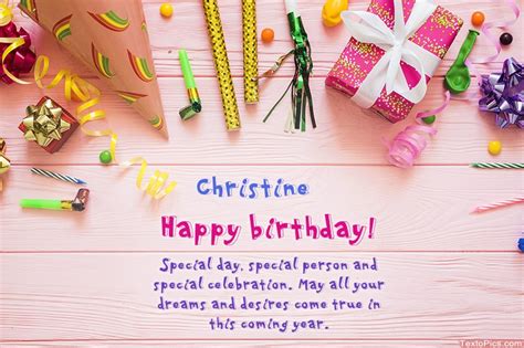 Happy Birthday Christine, Beautiful images.