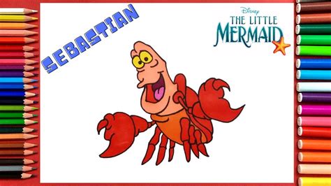 How to Draw Sebastian Easy | The Little Mermaid - YouTube