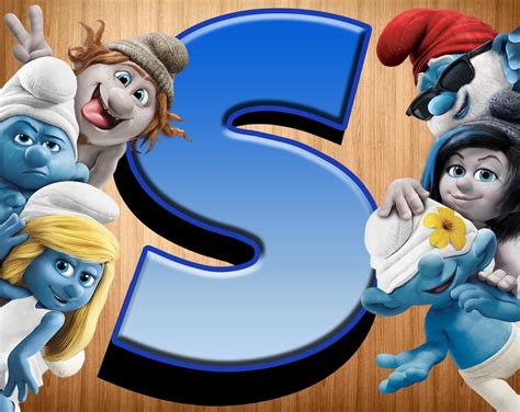 Smurfs font png disney smurfs alphabet png disney smurfs | Etsy