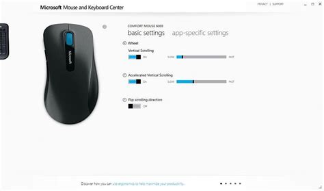 Microsoft Mouse & Keyboard Center - ? vertical wheel scrolling option. - Windows 10 Forums