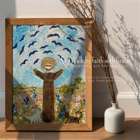 St Francis of Assisi Printable Art Catholic Wall Art Digital Download ...