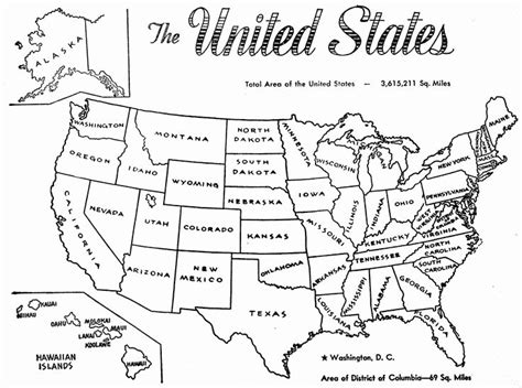 76 United States Coloring Page Map | Inactive Zone