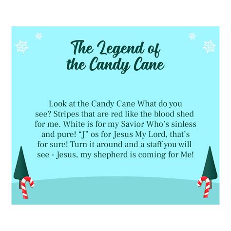 Candy Cane Story - 10 Free PDF Printables | Printablee