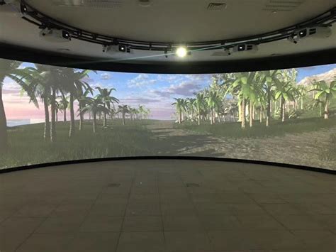 China 180 Degree Simulator Curved Projection Screen /Large Projector ...