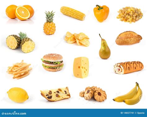 All Yellow. Food Collection. Stock Image - Image: 14657741