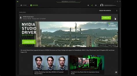 How to Install NVIDIA Studio Driver through NVIDIA GeForce Experience ...